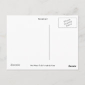 Pas d'endroit où aller carte postale (Dos)