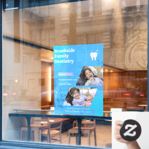 Pas Dental Tandarts Kliniek Afbeelding Advertentie Raamsticker