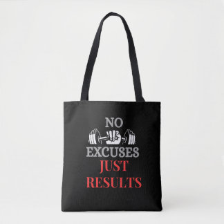 Pas D'Excuse Juste Résultats-Motivation Sac fourre