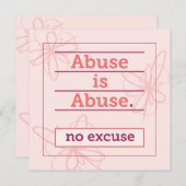 Pas d'excuse pour la carte d'aide aux victimes de (Devant / Derrière)