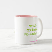 Pas d'excuses Mugs par MDillon Designs (Devant droit)