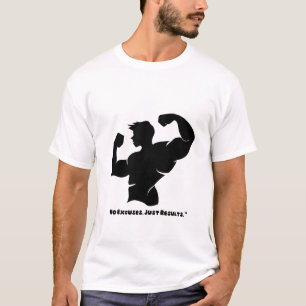 Pas D'Excuses Résultats - Gym T-Shirt Motivationne
