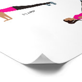 Pas d'exercice de poids Poster Fitness - Rose (Coin)