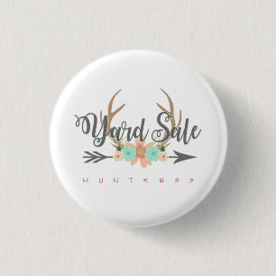 Pas deze BOHO Yard Sale-knop aan Ronde Button 3,2 Cm