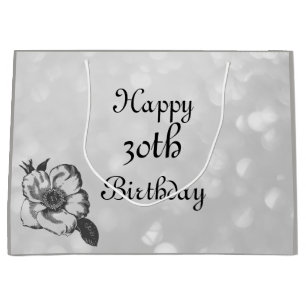 Pas deze gelukkige 30e verjaardag aan large cadeauzakje