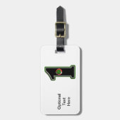 Pas deze Lucky Golfer Hole in één ontwerp aan! Bagagelabel (Voorkant verticaal)