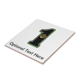 Pas deze Lucky Golfer Hole in één ontwerp aan! Tegeltje