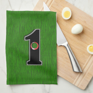 Pas deze Lucky Golfer Hole in één ontwerp aan! Theedoek