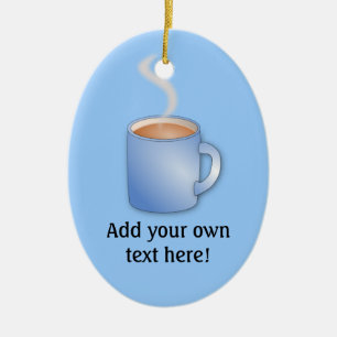 Pas deze Mok van grafische koffie aan Keramisch Ornament