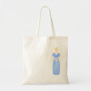 Pas deze Regency Lady aan in Empire Line Dress Tote Bag