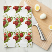 Pas dit aardbeienpatroon Kitchen aan Theedoek (Quarter Fold)