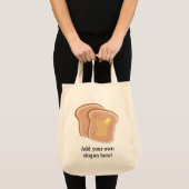 Pas dit Buttered Toast grafisch aan Tote Bag (Voorkant (product))