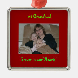 Pas dit foto-ornament aan metalen ornament