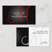 Pas dit monogram visitekaartje aan (Voorkant / Achterkant)