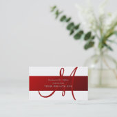 Pas dit monogram visitekaartje aan (Staand voorkant)