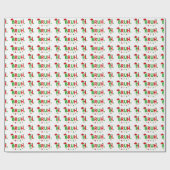 Pas dit ontwerp aan: Bruh Meme Funny Christmas Cadeaupapier (Vlak)