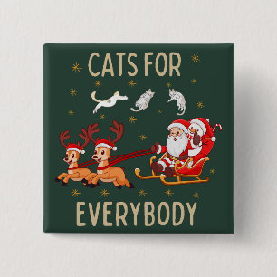 Pas dit ontwerp aan: katten voor iedereen vierkante button 5,1 cm