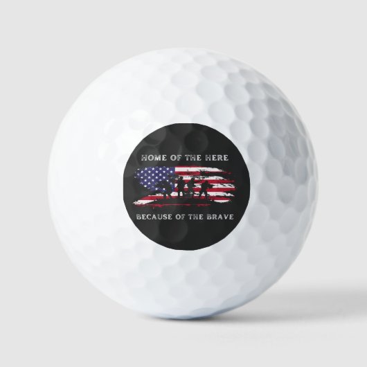 Pas dit ontwerp aan: Veteranendag Golfballen (Voorkant)