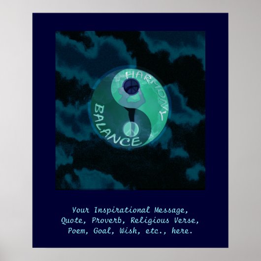 Pas dit Poster aan - Harmonie en evenwicht (Voorkant)