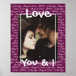 Pas dit Poster van de Liefde aan met Uw Afbeelding