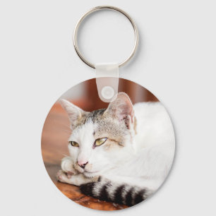 Pas dit Sleutelhanger Cute Cat aan met uw Kat