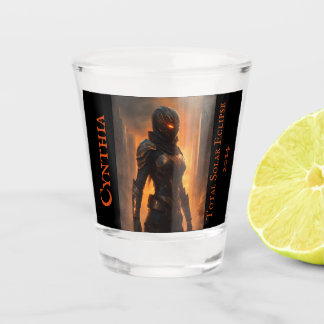 Pas dit souvinier shot glas met ontvanger