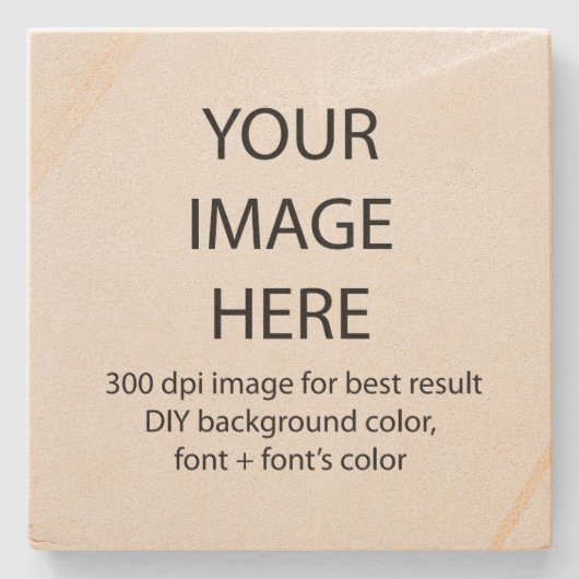 pas dit zandsteen onderzetter aan (Voorkant)