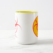 Pas d'OGM Café Mug Biodanger Avertissement OGM Cou (Centre)