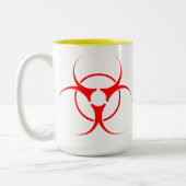 Pas d'OGM Café Mug Biodanger Avertissement OGM Cou (Gauche)