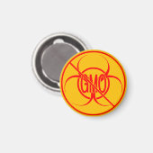 Pas d'OGM Magnets Biodanger Pas d'OGM Frigo Magnet (Recto/Verso)