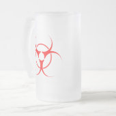 Pas d'OGM Mug Bière Biodanger Avertissement Verres (Devant gauche)