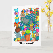 Pas drôle ! Carte de vœux (Fleur jaune)