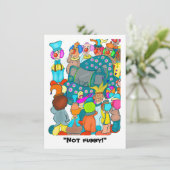 Pas drôle ! Carte simple (Debout devant)