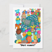 Pas drôle ! Carte simple (Devant)