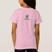 Pas drôle ! T-shirt rose fille (Dos)