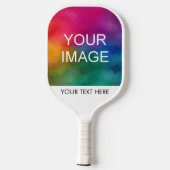 Pas Dubbele Sided aan voeg hier Moderne Foto toe Pickleball Paddle (Achterkant)