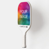 Pas Dubbele Sided aan voeg hier Moderne Foto toe Pickleball Paddle (Links)