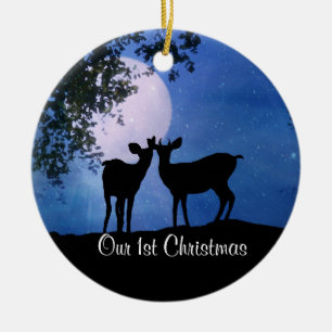 Pas Eerste Kerstmis samen met het Ornament Deer aa