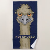 Pas Emused Funny Emu Pun Beach Serviette (Devant)