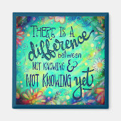 Pas encore connu Floral Blue Inspirivity Magnet (Devant)