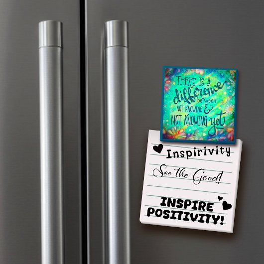 Pas encore connu Floral Blue Inspirivity Magnet