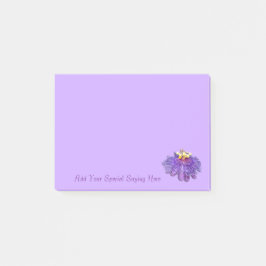 Pas Exotische Paarse Passie Vloerblok aan Post-it® Notes