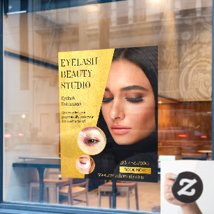 Pas Eyelash Extensions Studio Zakelijke Voorkant A Raamsticker