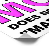 Pas fait d'argent Drôle Poster (Coin)