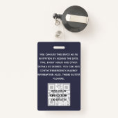 PAS Foto ID - Moppige Bloemen Glitters Trendend Badge (Achterkant met intrekbare)