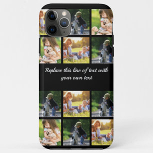 Pas fotocollage en tekst aan iPhone 11 pro max hoesje
