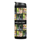 Pas fotocollage en tekst aan thermosbeker (Geroteerd rechts)