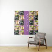 Pas fotocollage en tekst aan wandkleed (In Situ (horizontaal))