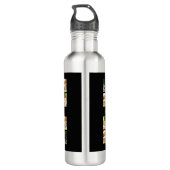 Pas fotocollage en tekst aan waterfles (Achterkant)