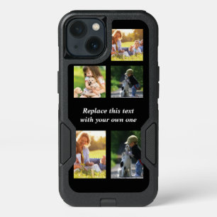Pas fotocollage en tekst Hoesje-Mate iPhon aan